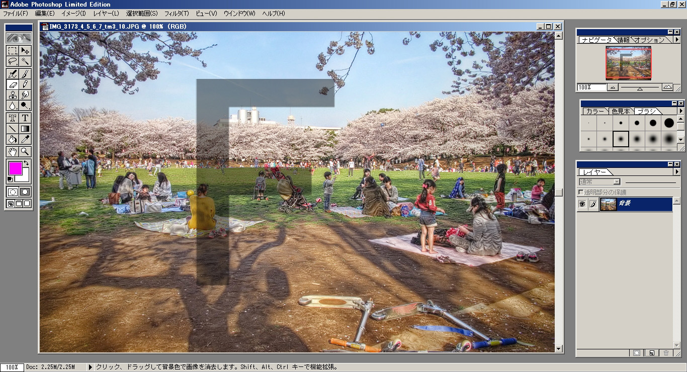 画像 写真 に入ってる文字のすかしは消せるのか消せないのか はやしのなか