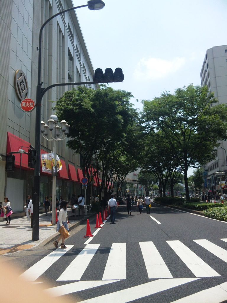 歩行者天国路上