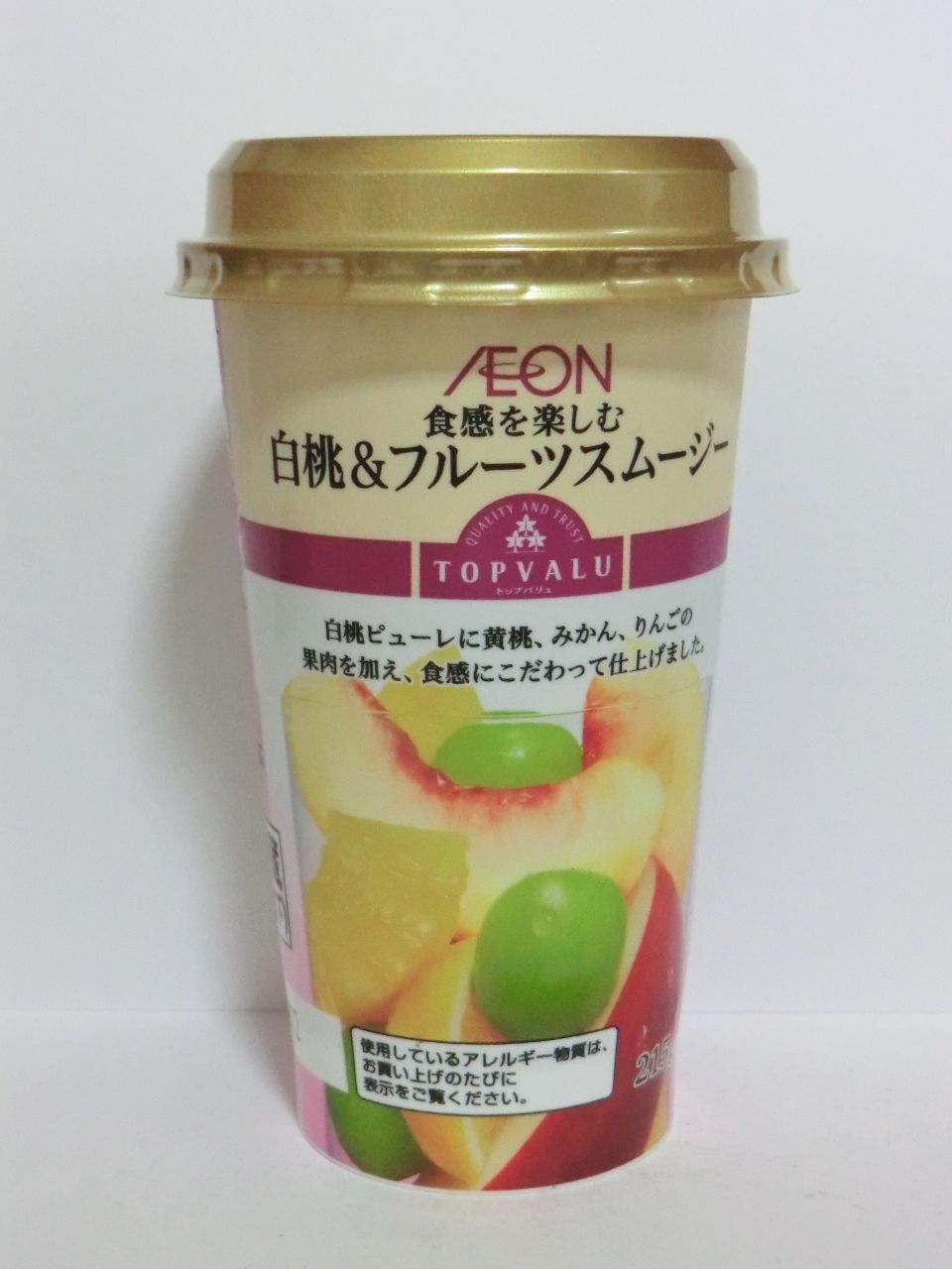 イオン トップバリュー 白桃アンドフルーツスムージー チルドカップ 215g Softdrink Nomu イオン トップバリュー 白桃アンドフルーツスムージー チルドカップ 215g Softdrink Nomu