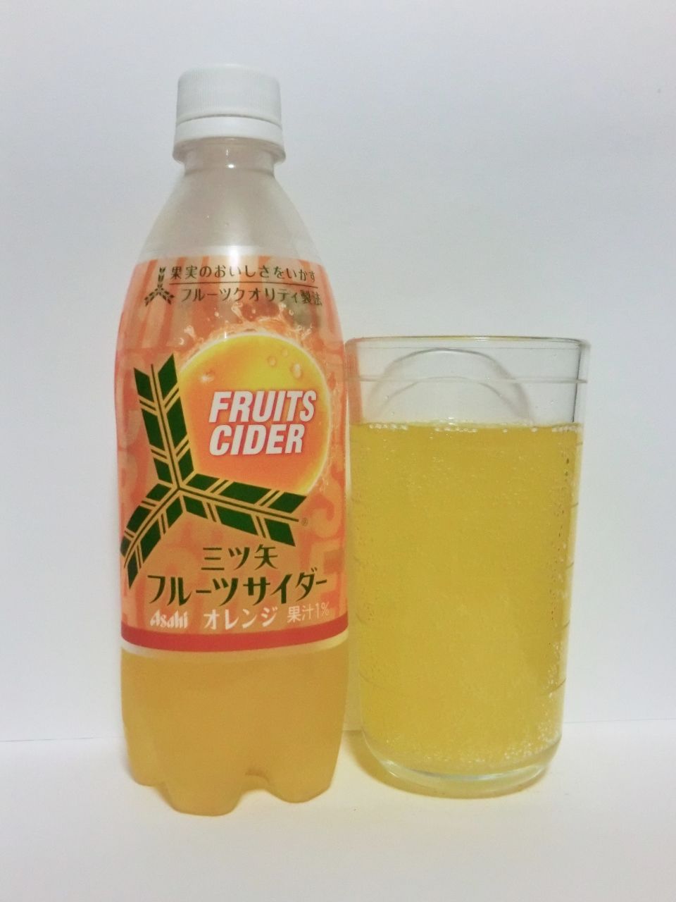 アサヒ 三ツ矢フルーツサイダー オレンジ Petボトル 500ml Softdrink Nomu