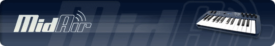 MidAir 25 - ワイヤレス MIDIキーボード MidAir 25 - ワイヤレス MIDIキーボード