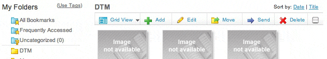 Yahoo! Bookmarks Grid View