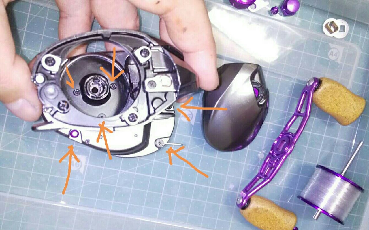 16アルデバランbfs分解方法 カスタムペイント下準備編 Hideの釣りブログ