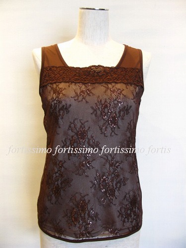 fou foret レースタンクトップ1