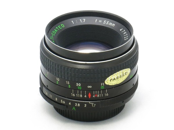 チノン AUTO CHINON 55mm F1.7 MC （M42マウント） : オールドレンズの
