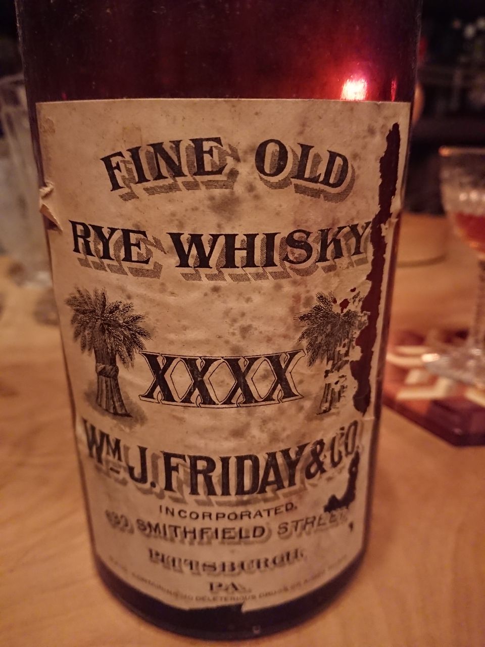 禁酒法前後のバーボンとライウィスキー Fine Old Bourbon, WM J 禁酒法前後のバーボンとライウィスキー Fine Old Bourbon, WM J