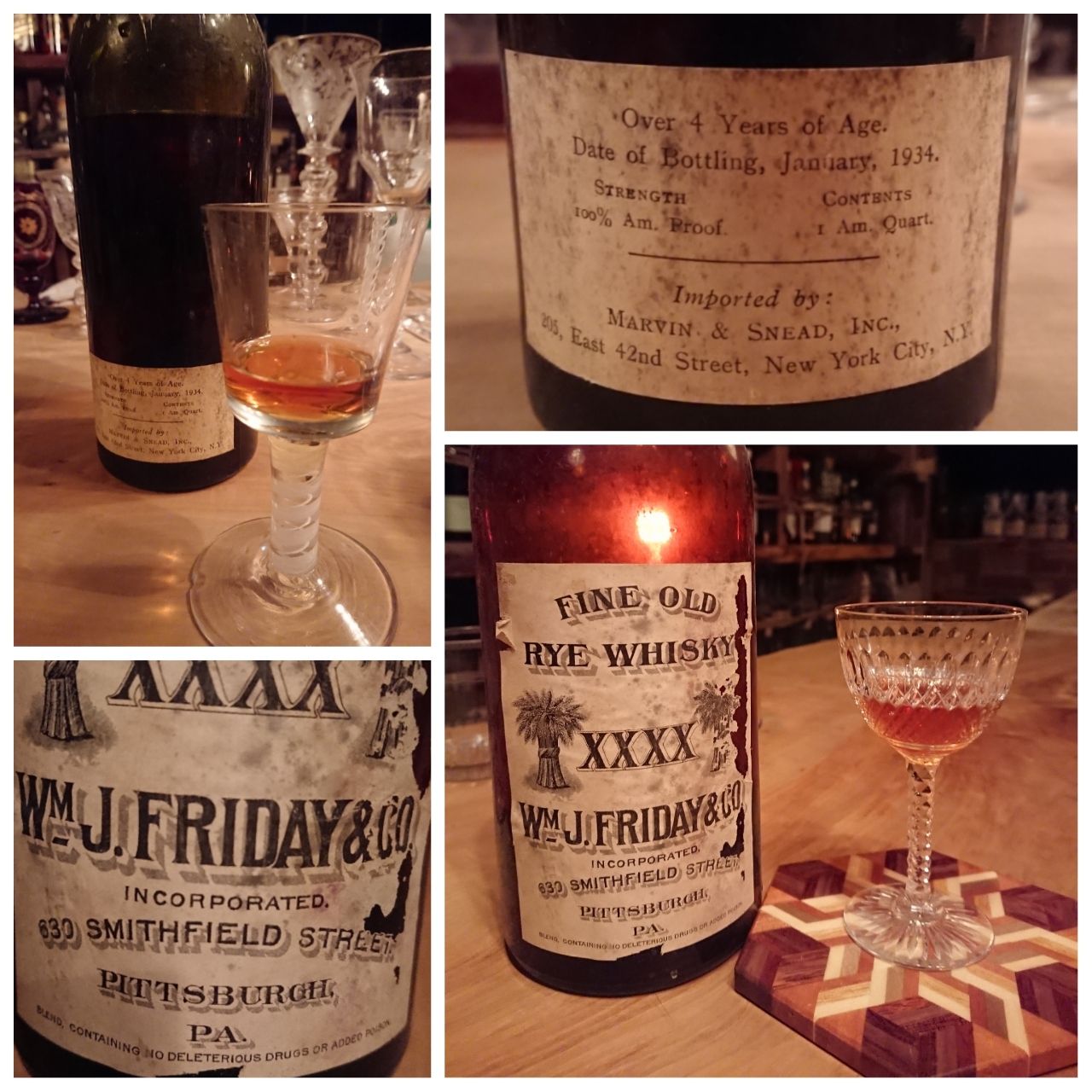 禁酒法前後のバーボンとライウィスキー Fine Old Bourbon, WM J 禁酒法前後のバーボンとライウィスキー Fine Old Bourbon, WM J