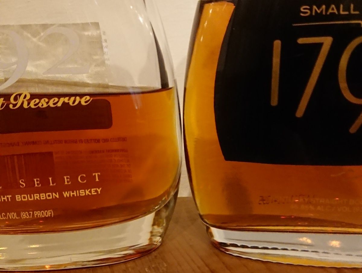 1792リッジモントリザーヴと1792スモールバッチ : バーボン