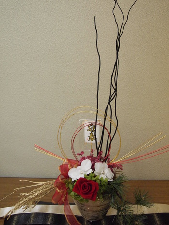 お正月飾りアレンジ