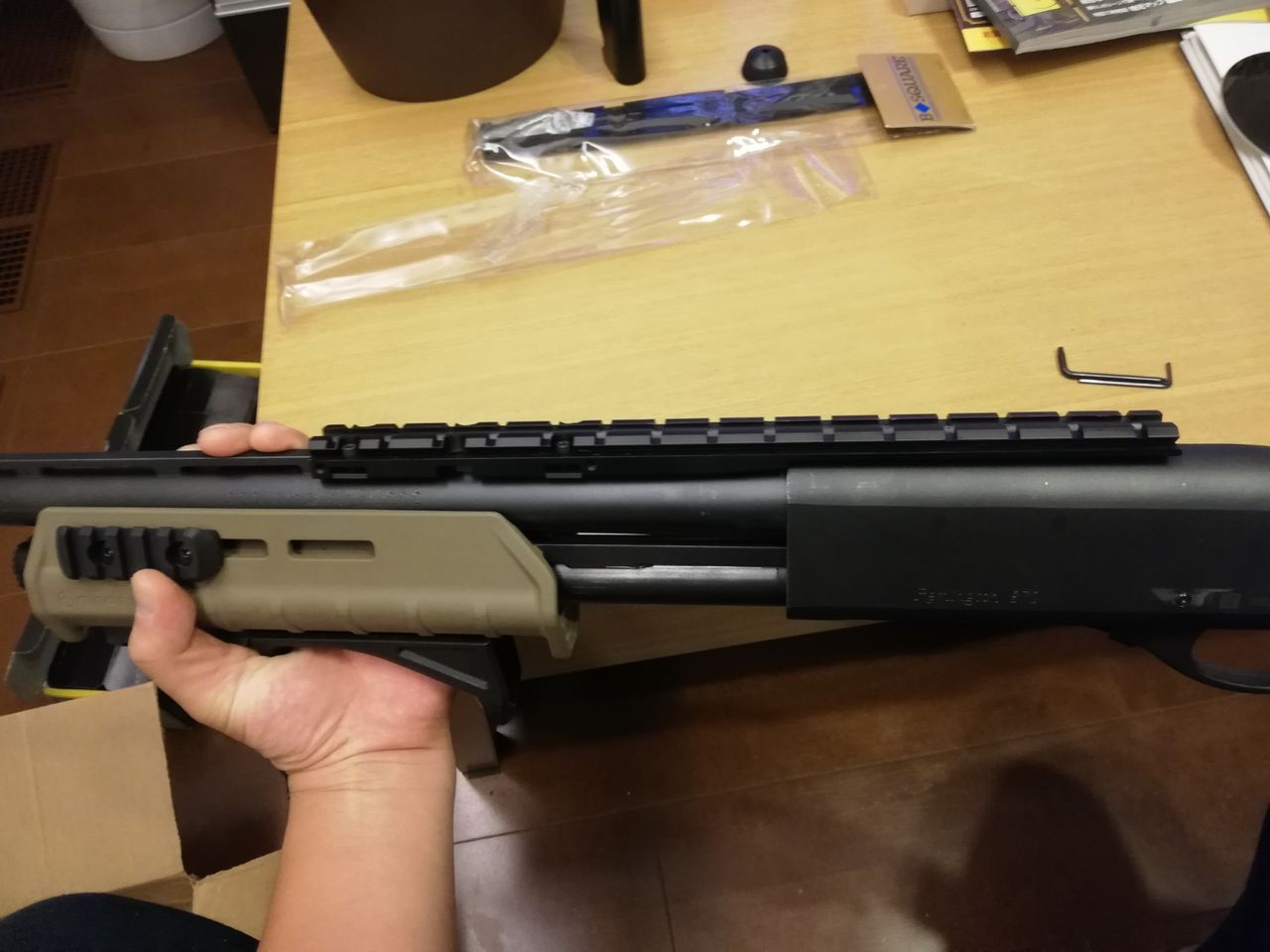 M870 リブ銃身 後付けカンチレバー仕様に : kazuの田舎ガレージ