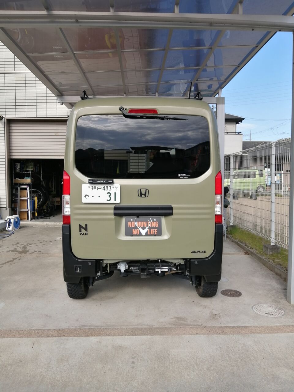 N-VAN リアサイドバンパーの塗装してみた : OFFROAD×HUNTERの日記