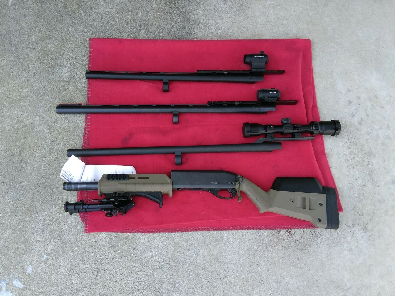 M870 リブ銃身 後付けカンチレバー仕様に : オフロードハンターの日記