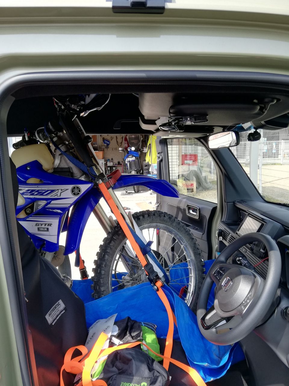 N-VAN トランポ YZ250X 積載 : オフロードハンターの日記