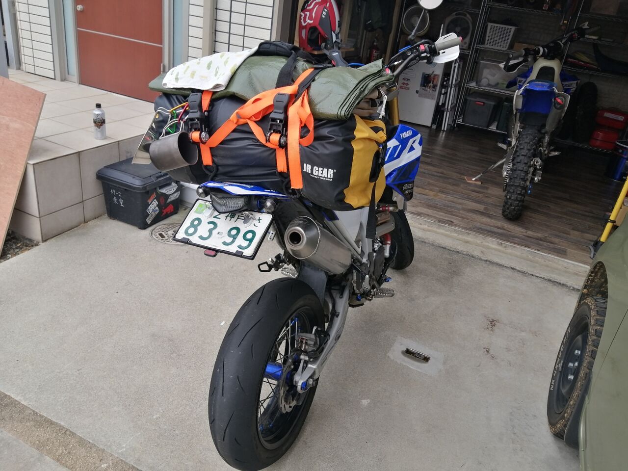 リアキャリア　WR250R/WR250X ワイズギア 簡単！WR250X/Rのキャリア取り付け解説【積載方法】 | WR250Xの