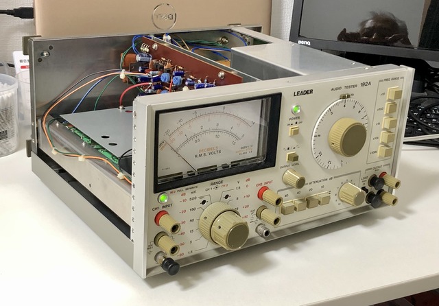 LEADER 192A オーディオテスター リーダー電子 オーディオテスター192A」の日本語版取扱説明書を