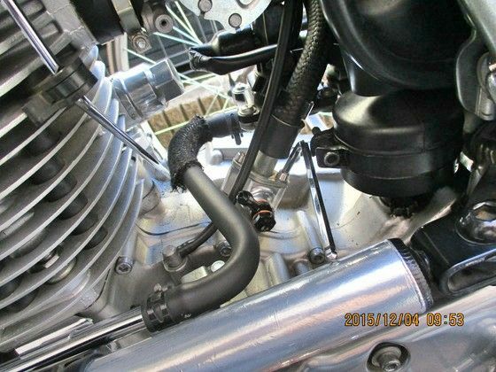 ボアエース製ツインオイルライン SR400fi : foxyの日常 SR400fi