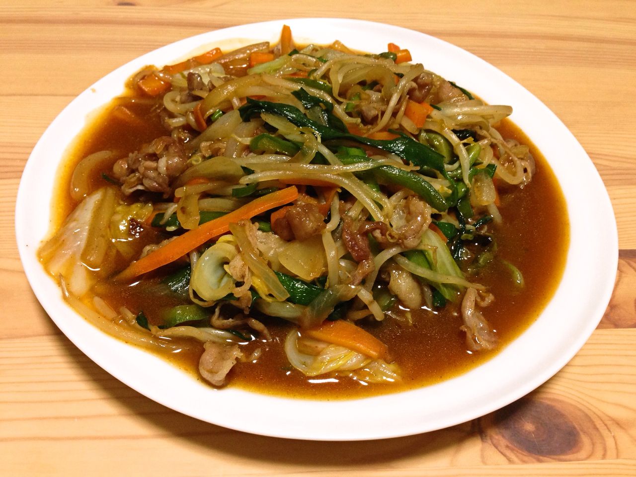 もやしと肉のピリ辛炒め Atのなんでも書いちゃうぞ