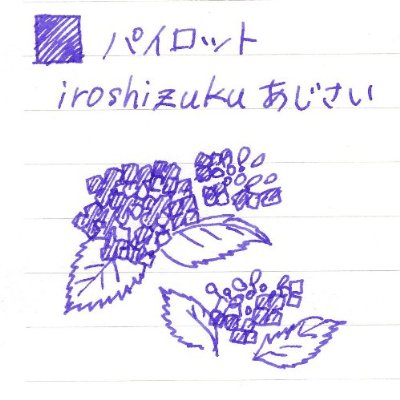 パイロット 万年筆ボトルインク 色彩雫/iroshizuku 紫陽花（アジサイ