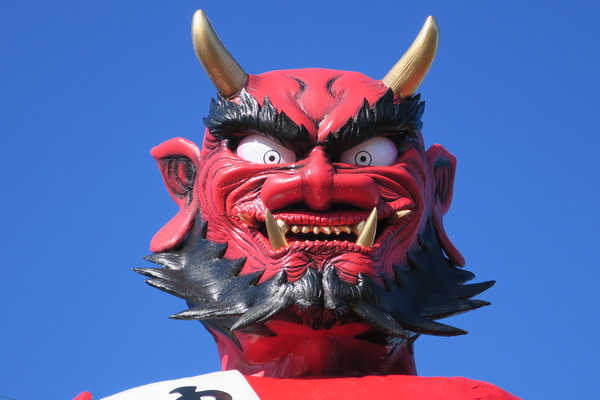 もうすぐ 節分つり込み祭り 岐阜市加納の赤鬼の顔がリニューアルされました やまさんがくる もうすぐ 節分つり込み祭り 岐阜市加納の赤鬼の顔がリニューアルされました やまさんがくる