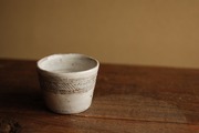 三島 白 筒湯呑2