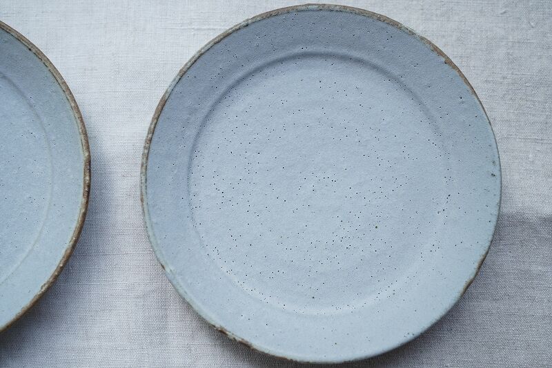 楠田純子さん 墨絵クロス皿 楠田純子さん 墨絵クロス皿