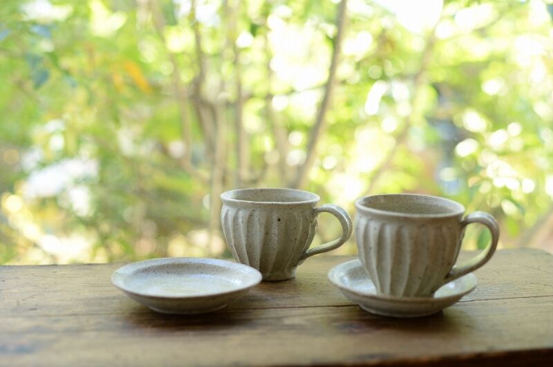 及川静香 粉引きオーバル皿 L 及川 静香 展 2024