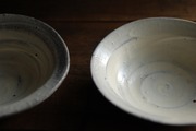 刷毛目 楕円深鉢2