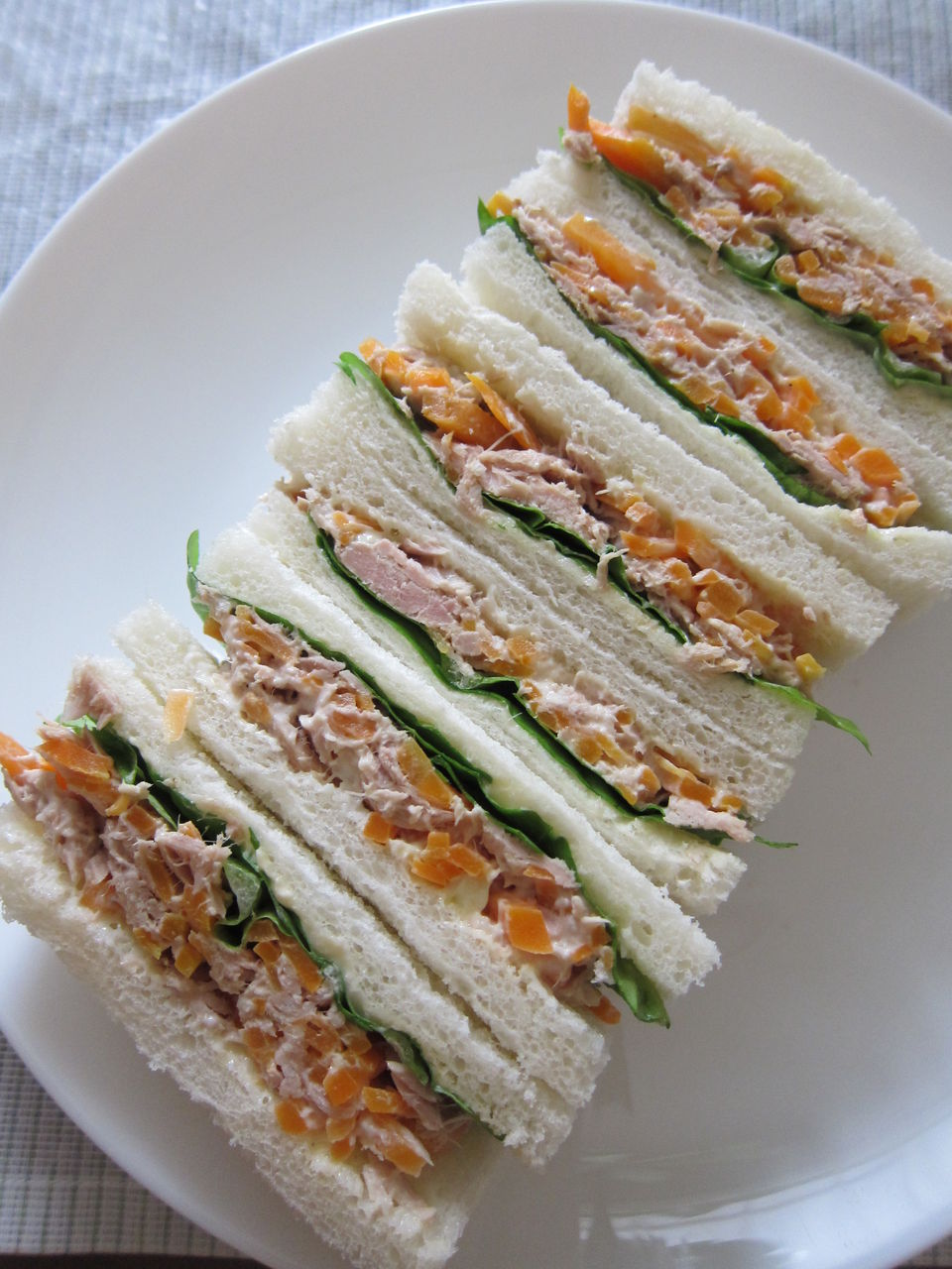 ツナ人参サラダのサンド ぴよの日記 ツナ人参サラダのサンド ぴよの日記