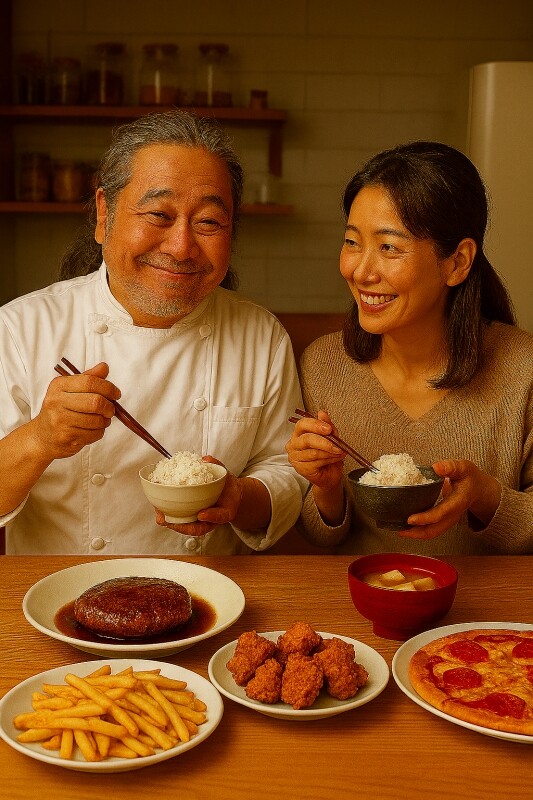 A warm home kitchen d