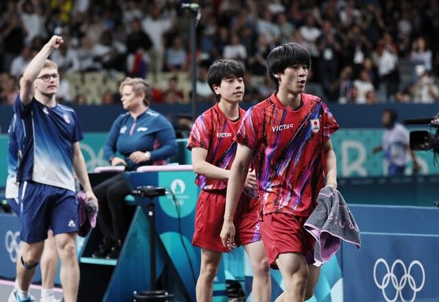 【頑張った】卓球男子団体、日本は地元フランスに敗れ４位　３大会ぶりにメダル逃す
