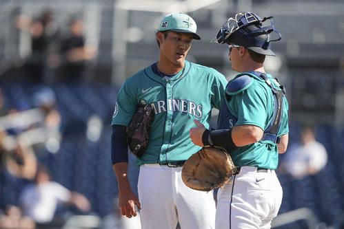 【大乱調】マリナーズ藤波炎上。1回持たず３四死球４失点…　最速158キロ計測も、ストライク入らず制球難露呈