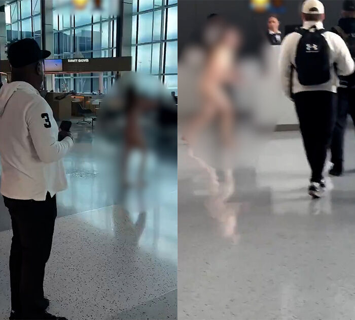 アメリカの空港ターミナルで、全裸の女性が暴れて騒然「叫びながら水を撒き散らし…」