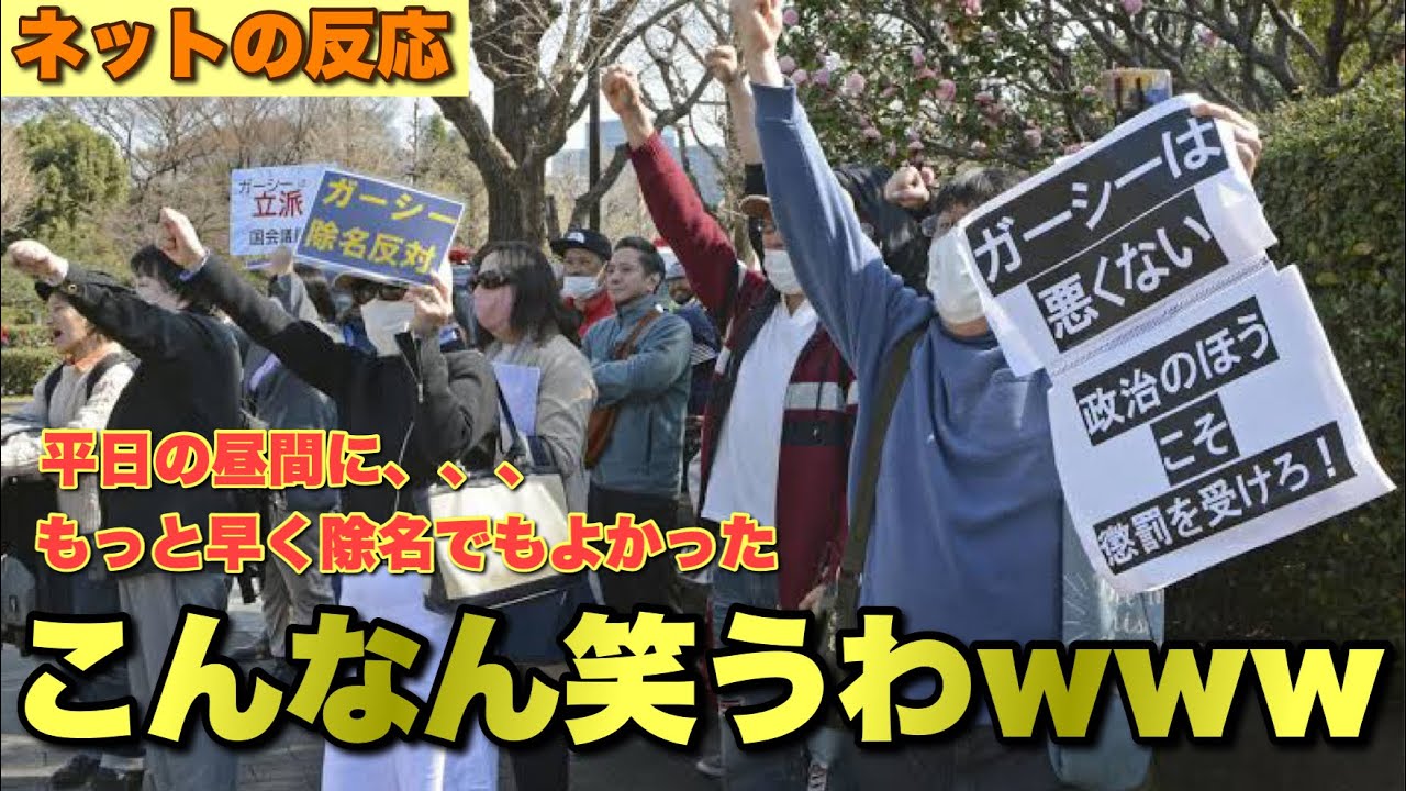 【どっちがだ！】「ふざけるな！」ガーシー氏除名に反対デモ　国会前で抗議