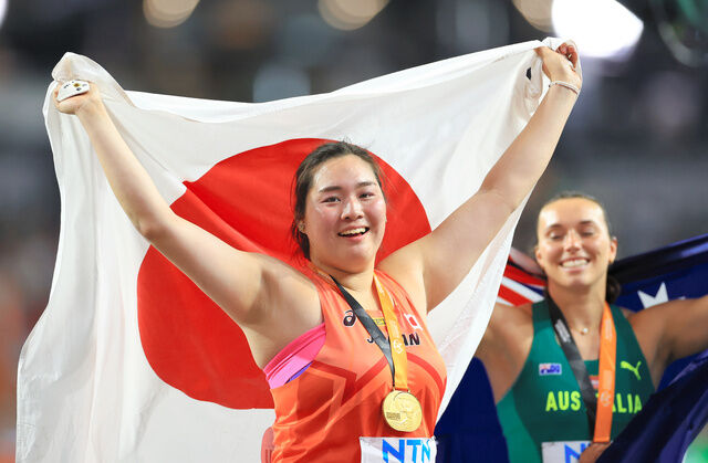 【おめでとう】やり投げ北口榛が花悲願の金メダル！女子フィールド種目で初の快挙、1投目で今季ベスト65m81のビッグスロー