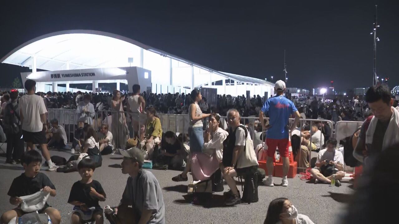 大阪万博　帰宅困難者はパビリオンで一夜。未就学児含む36人が救急搬送　午前5時25分運転再開