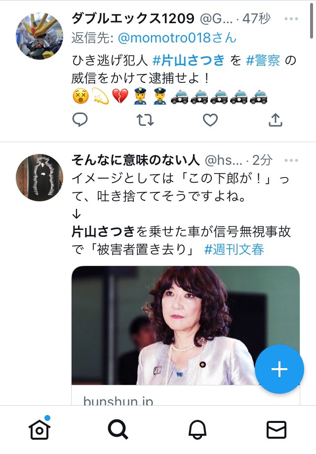 片山さつきを乗せた車が信号無視事故で「被害者置き去り」  [ぐれ★]