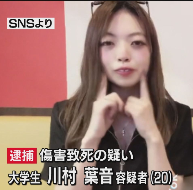【責任逃れか】大学生暴行事件、川村葉音容疑者「自分はあまり暴力をあたえてなくて、ただ見ていただけ」　