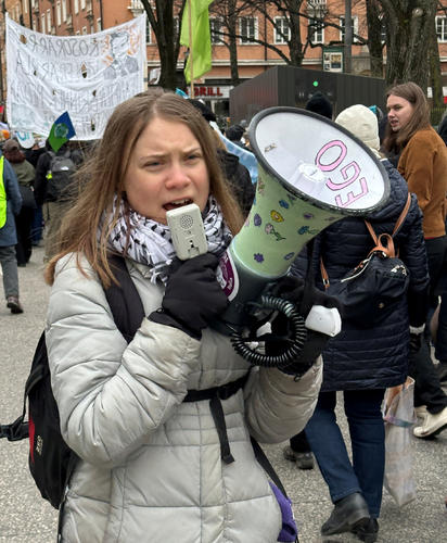 【環境関係ないし】グレタ・トゥーンベリさん逮捕　スウェーデンの反イスラエルデモに参加
