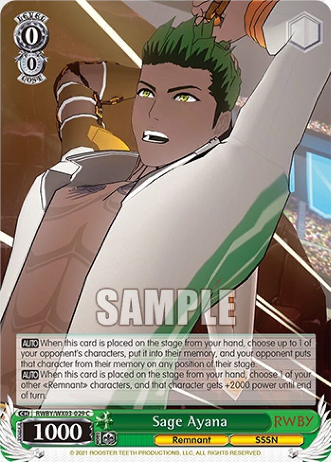 WSE- RWBY Booster(Green) : FreedomduoのCardGame<D>