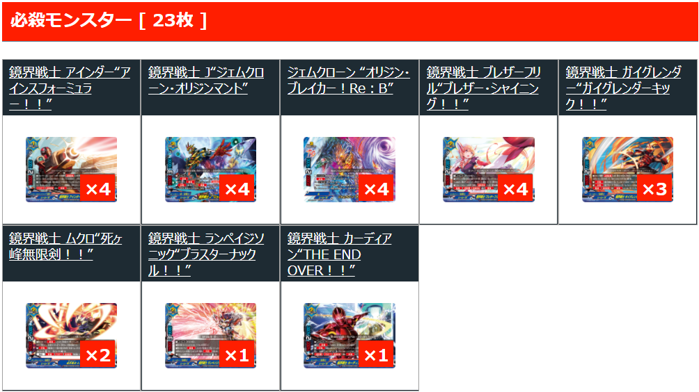 バディファイト ジェムクローン “オリジン・ブレイカー！Re：B