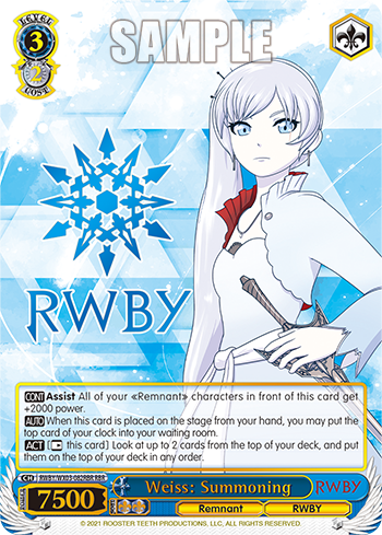 RWBY サイン入りミニポスター JSA認定書付き ② WSE- RWBY Booster(Blue) : FreedomduoのCardGame<D>