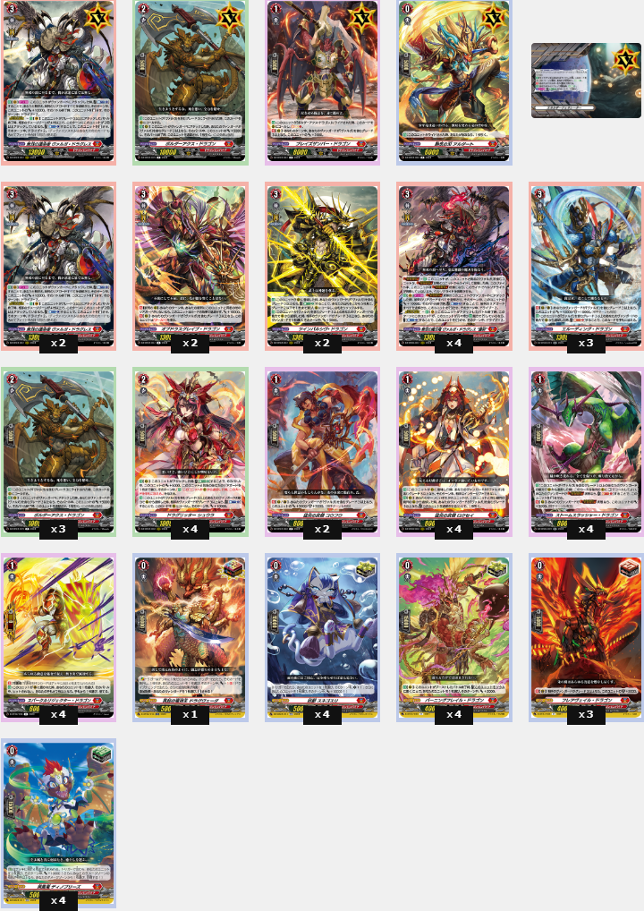 Cardfight!! Vanguard Divinez Deluxe Epi5-13 Deck list Cardfight!! Vanguard Divinez Deluxe Epi5-13 Deck list