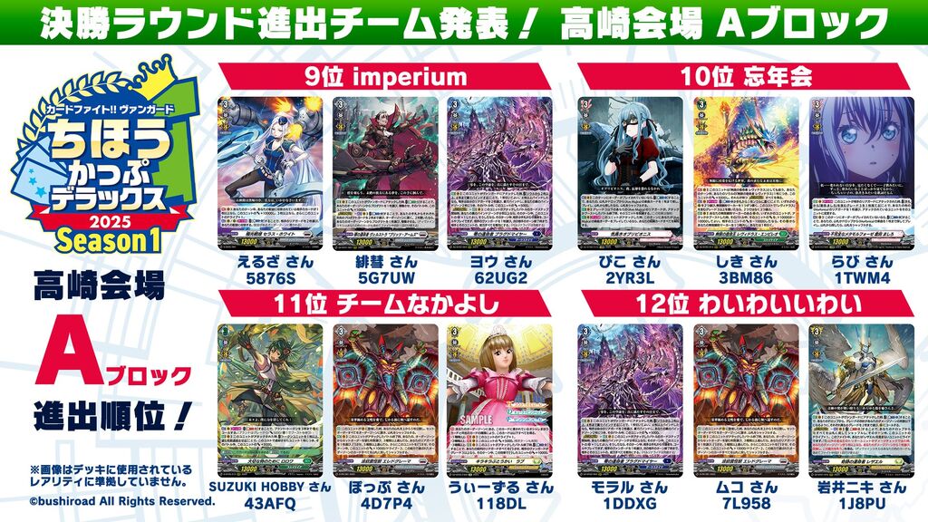 WGP Deluxe 2025 Season 1(Takasaki) : FreedomduoのCardGame<D> WGP Deluxe 2025 Season 1(Takasaki) : FreedomduoのCardGame<D>