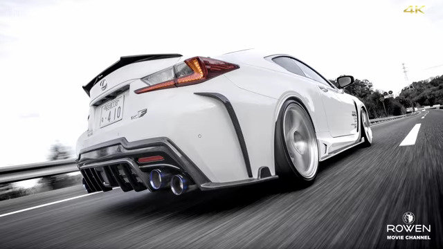 Lexus Rc Fの4k動画 超綺麗 超カッコイイ エキゾーストック