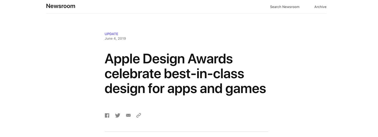 Apple Design Awards 2019