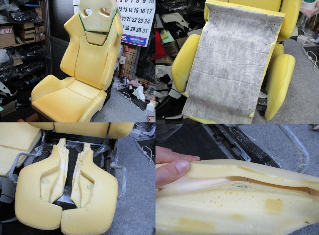 レカロ is05 SR6 GK100 黒カムイ×赤グラスメッシュ クリーニングその他 