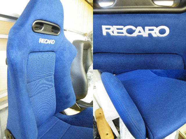 ホンダ インテグラ DC5 タイプR用 レカロSR4 青アルカンターラ 