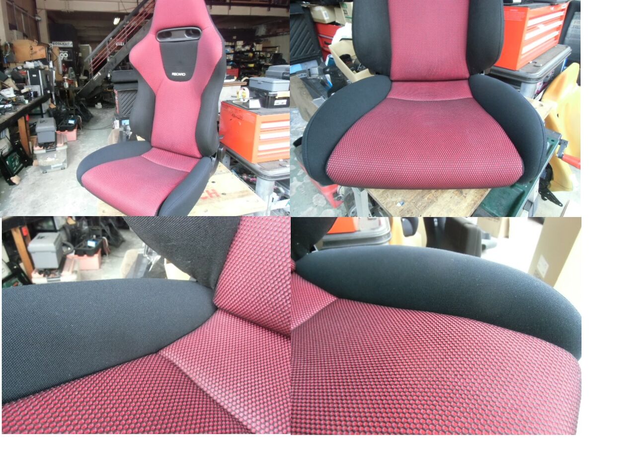 レカロ AM19スポ―ツSP-JS 黒×赤 座面メンテ+LO加工 スズキ 