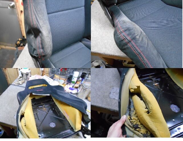 レカロ is84 SR3 黒アルカンターラ仕様 ホンダ純正タイプR用 部分張替+