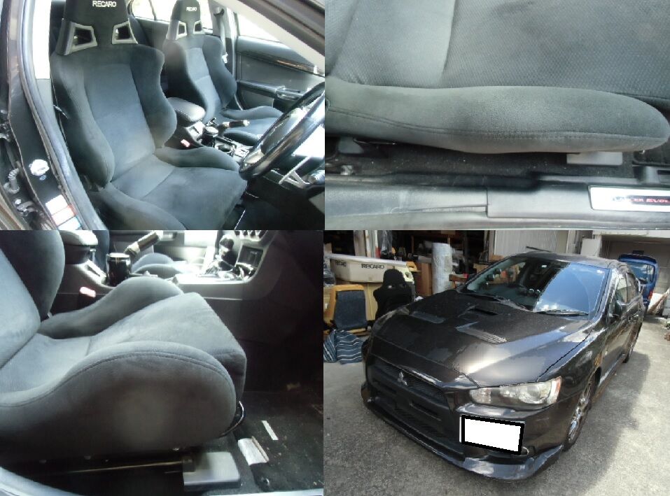 RECARO レカロ SR-11 CZ4AランエボX純正シート ZC32Sシートレール付き